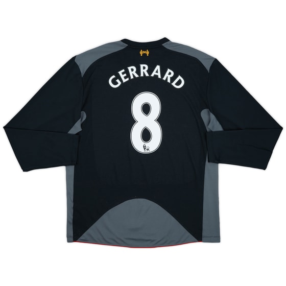 2012-13 Liverpool Away L/S Shirt Gerrard #8 - 7/10 - (XL)