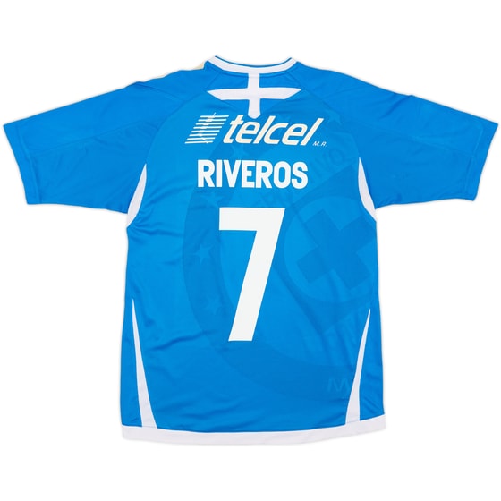 2008-09 Cruz Azul Home Shirt Riveros #7 - 8/10 - (S)