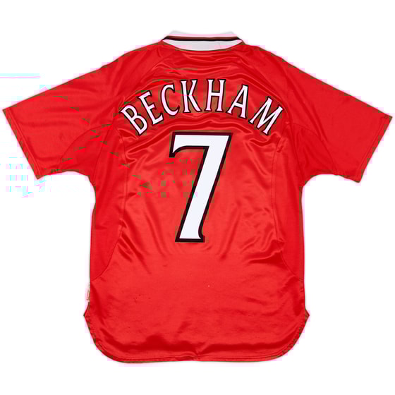 1999-00 Manchester United 'CL Winners' Shirt Beckham #7 - 7/10 - (M)