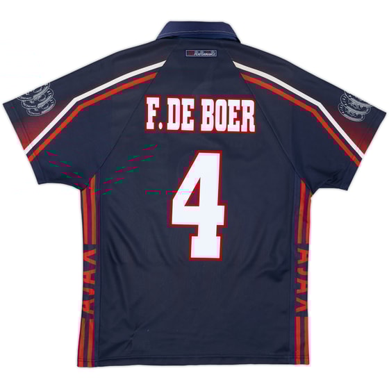 1997-98 Ajax Away Shirt F.De Boer #4 - 6/10 - (M)