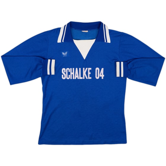 1977-78 Schalke Home L/S Shirt - 6/10 - (M)