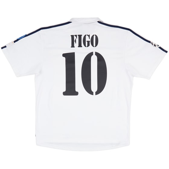 2002-03 Real Madrid Centenary Home Shirt Figo #10 - 6/10 - (M)