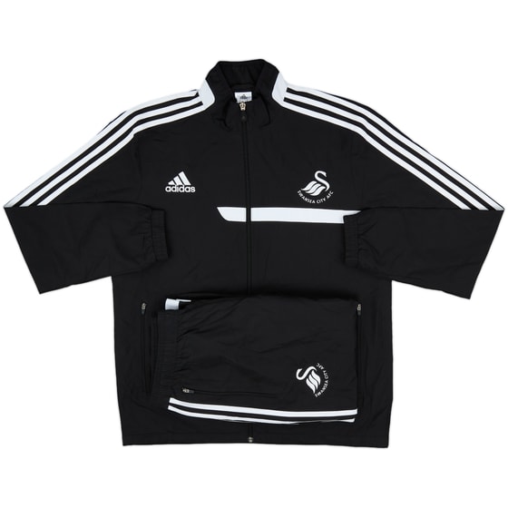 2013-14 Swansea adidas Tracksuit - 10/10 - (M)