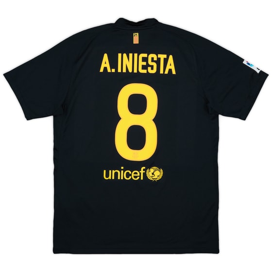 2011-12 Barcelona Away Shirt A.Iniesta #8 - 10/10 - (L)
