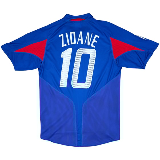 2004-06 France Home Shirt Zidane #10 - 8/10 - (M)