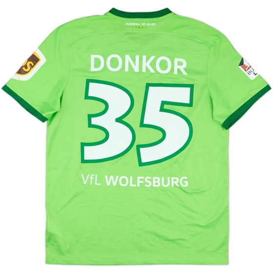 2016-17 Wolfsburg Match Issue Home Shirt Donkor #35