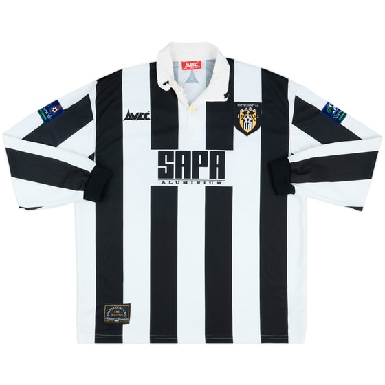 1997-99 Notts County Match Issue Home L/S Shirt #14