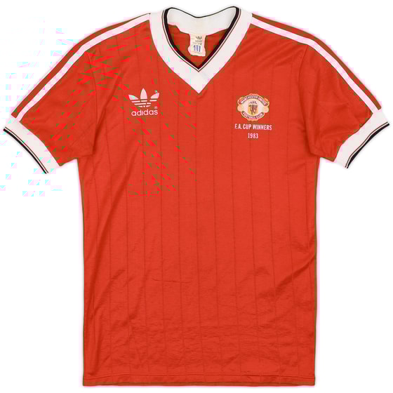 1982-84 Manchester United 'FA Cup Winners' Home Shirt - 7/10 - (Y)