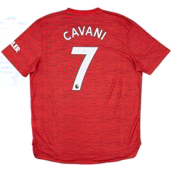 2020-21 Manchester United Authentic Home Shirt Cavani #7 - 8/10 - (XL)