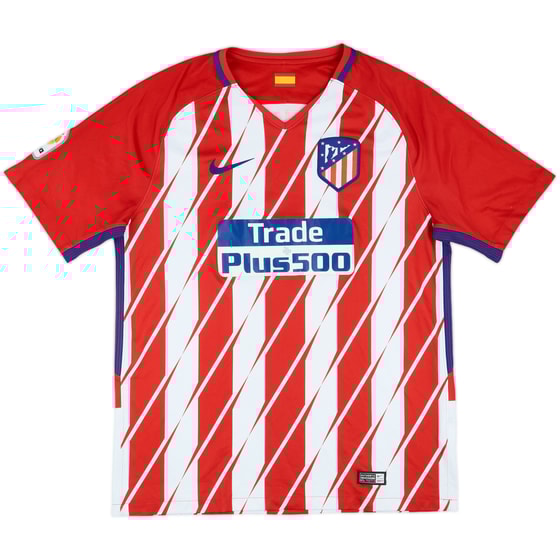 2018-19 Atletico Madrid Home Shirt - 6/10 - (L)
