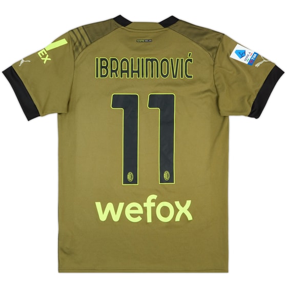 2022-23 AC MIlan Third Shirt Ibrahimovic #11 - 10/10 - (S)
