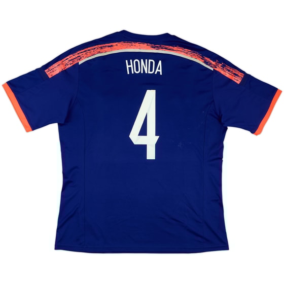 2013-15 Japan Home Shirt Honda #4 - 6/10 - (XL)