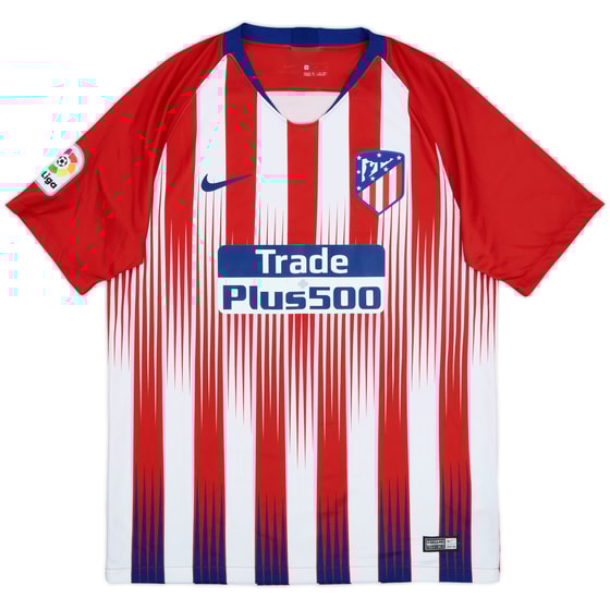 2018-19 Atletico Madrid Home Shirt - 8/10 - (M)