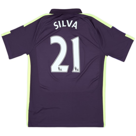 2014-15 Manchester City Third Shirt Silva #21 - 8/10 - (M)