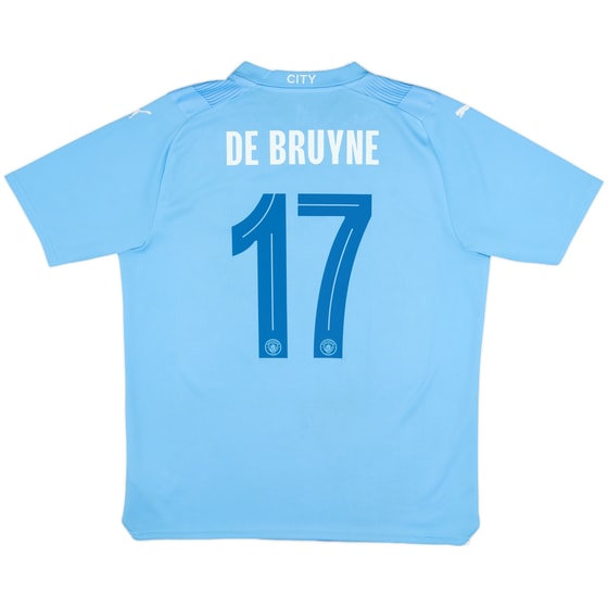 2023-24 Manchester City Home Shirt De Bruyne #17 - 8/10 - (L)