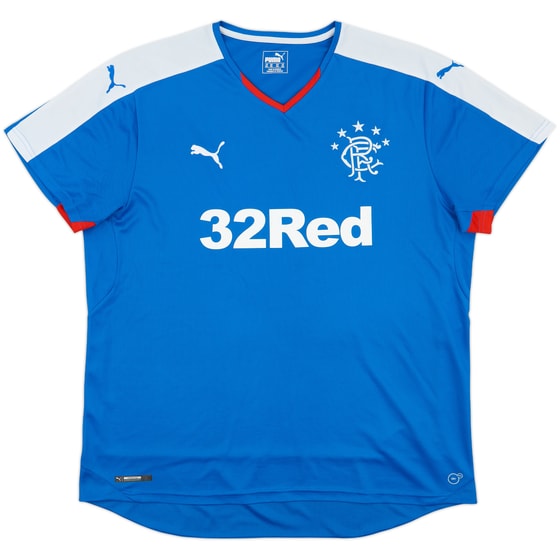 2015-16 Rangers Home Shirt - 8/10 - (XXL)
