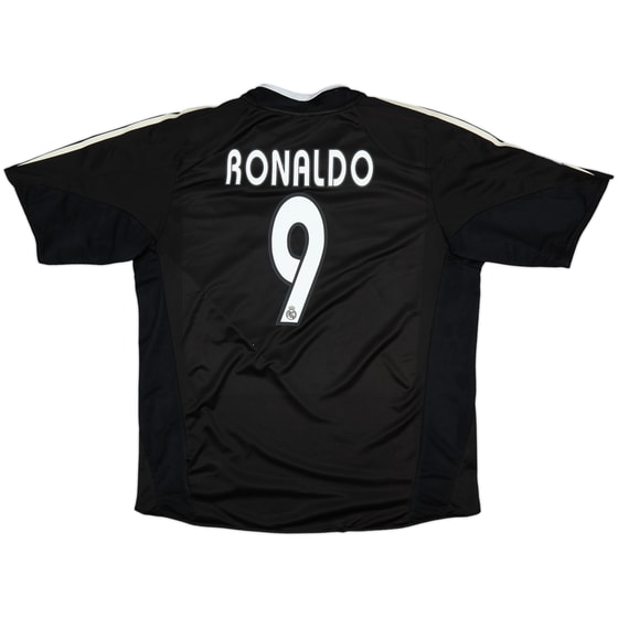 2004-05 Real Madrid Away Shirt Ronaldo #9 - 8/10 - (XL)