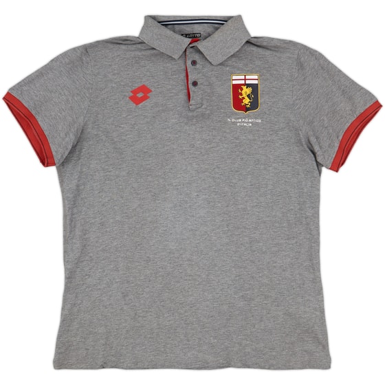 2016-17 Genoa Lotto Polo Shirt - 9/10 - (XL)