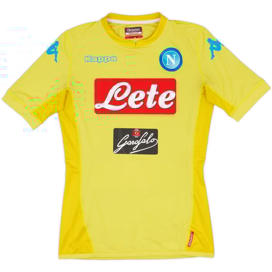 2015-16 Napoli GK Authentic S/S Shirt - 8/10 - (M)