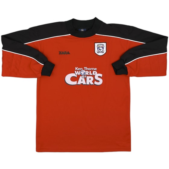 2000-01 Cardiff City GK Shirt - 8/10 - (S)
