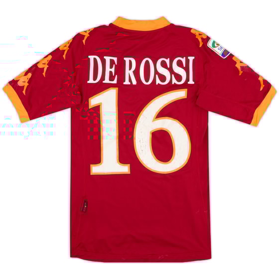 2010-11 Roma Home Shirt De Rossi #16 - 4/10 - (XS)