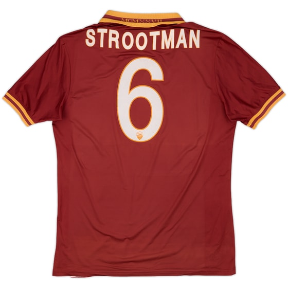 2013-14 Roma Home Shirt Strootman #6 - 4/10 - (L)