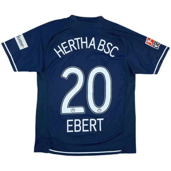 2007-08 Hertha Berlin Signed Home Shirt Ebert #20 - 7/10 - (M)