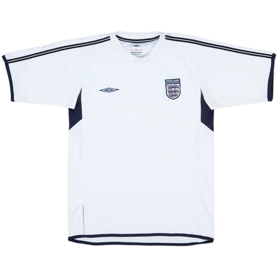 2001-02 England Umbro Training Shirt - 7/10 - (S)