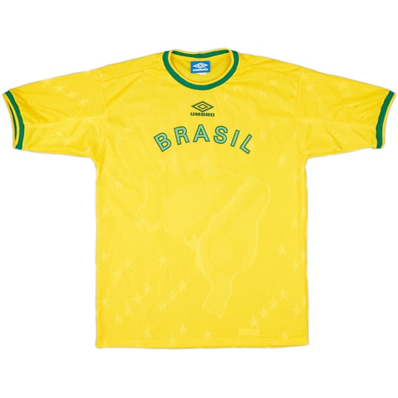 1996-98 Brazil Umbro Training Shirt - 8/10 - (L)