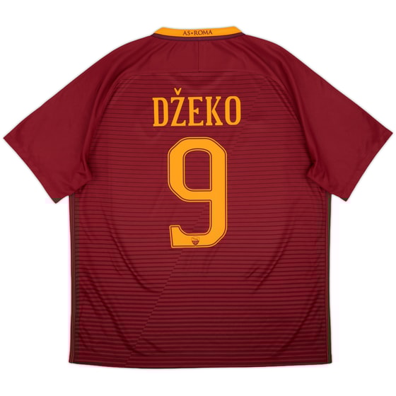 2016-17 Roma Home Shirt Dzeko #9 - 10/10 - (XL)