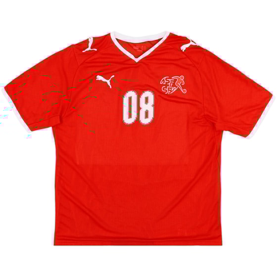 2008-10 Switzerland Player Issue Home Shirt #08 - 8/10 - (L)