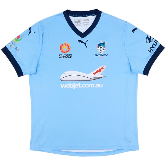2015-16 Sydney FC Home Shirt - 7/10 - (XL)