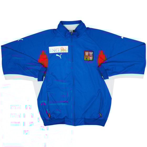 2003-04 Czech Republic Player Issue Puma Track Jacket - 7/10 - (XL)