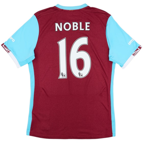 2016-17 West Ham Home Shirt Noble #16 - 8/10 - (M)