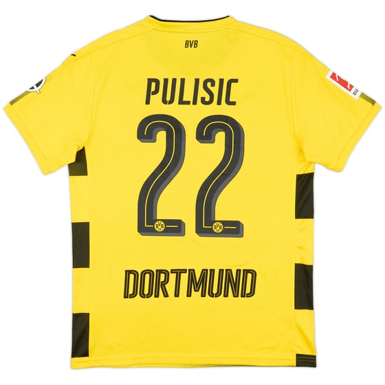 2017-18 Borussia Dortmund Home Shirt Pulisic #22 - 8/10 - (M)