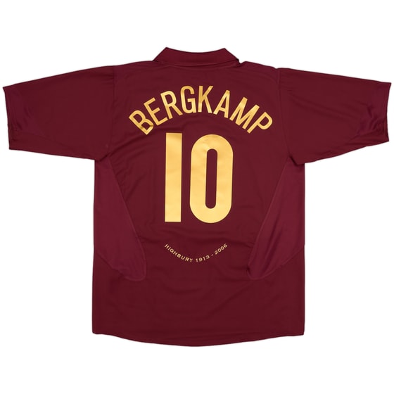 2005-06 Arsenal Home Shirt Bergkamp #10 - 10/10 - (XL)