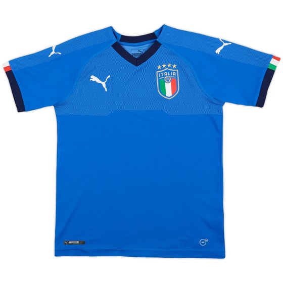 2018-19 Italy Home Shirt - 9/10 - (L.Boys)