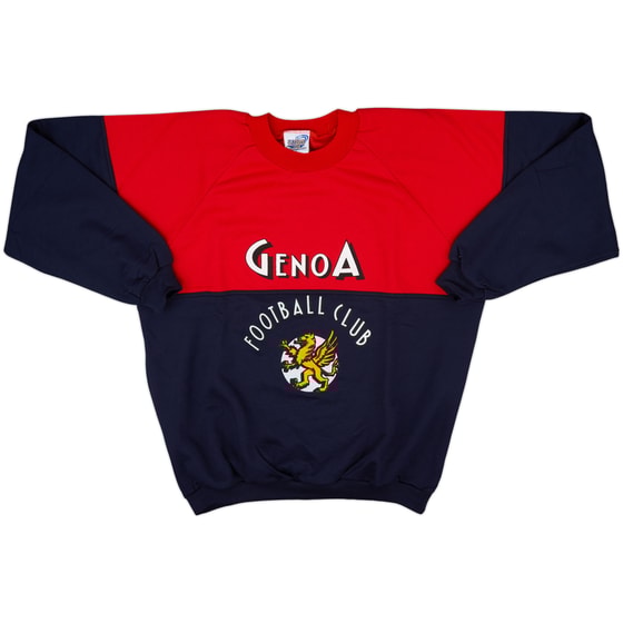 1990-91 Genoa Le Felpe dei Grandi Club Sweat Top - 10/10 - (L)