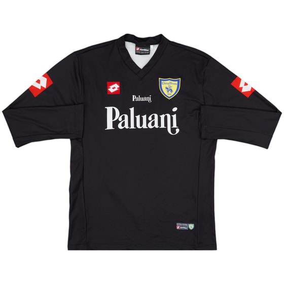 イタリア サッカー Joma Chievo Verona 2006-07 Chievo Verona Lotto Training L/S Shirt - 8/10 - (L)