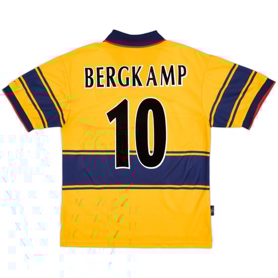 1997-99 Arsenal Away Shirt Bergkamp #10 - 8/10 - (M)