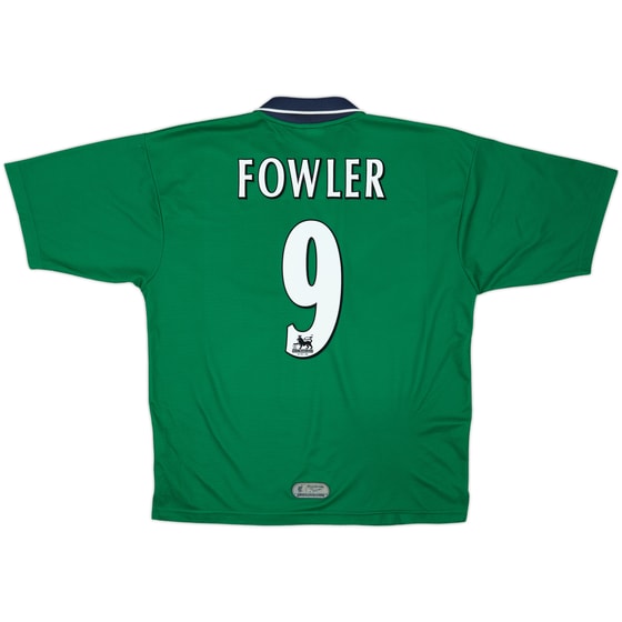 1999-00 Liverpool Away Shirt Fowler #9 - 6/10 - (L)