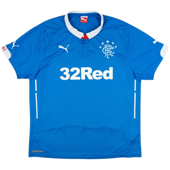 2014-15 Rangers Home Shirt - 8/10 - (XL)