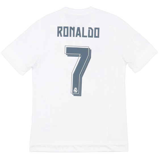 2015-16 Real Madrid Home Shirt Ronaldo #7 - 8/10 - (M)