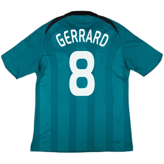 2008-09 Liverpool Third Shirt Gerrard #8 - 8/10 - (L)