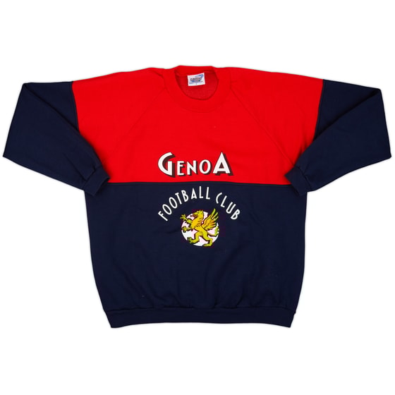 1990-91 Genoa Le Felpe dei Grandi Club Sweat Top - 8/10 - (L)