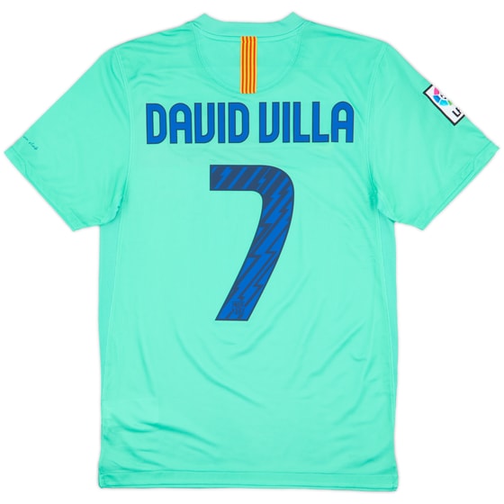 2010-11 Barcelona Away Shirt David Villa #7 - 10/10 - (S)