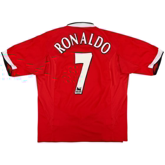 2004-06 Manchester United Home Shirt Ronaldo #7 - 8/10 - (L)