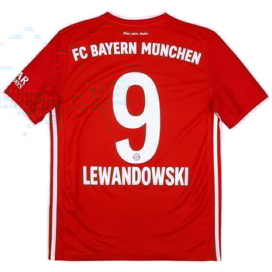 2020-21 Bayern Munich Home Shirt Lewandowski #9 - 10/10 - (L.Boys)