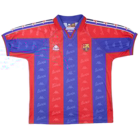 1995-97 Barcelona Home Shirt - 7/10 - (XL)