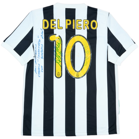 2009-10 Juventus Signed Home Shirt Del Piero #10 - 5/10 - (M)